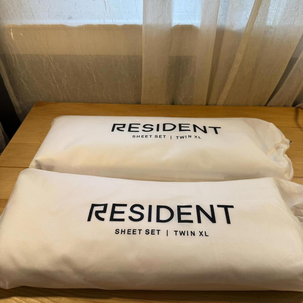 Resident Twin XL Sheet Set White New in Bag College Dorm Bedding